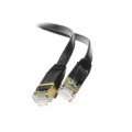 Low cost 32awg shielded cat6a flat patch cable